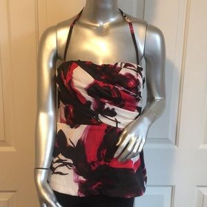 BEBE floral halter top 💕